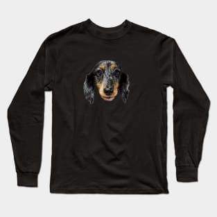 Dachshund Black Silver Dapple Puppy Dog Long Sleeve T-Shirt